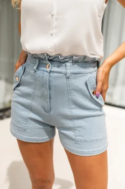 Sale Short Evora - en jeans bleuEasy Clothes Femme Jupes & Shorts