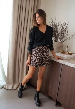 Best Short Saori - léopardEasy Clothes Femme Jupes & Shorts