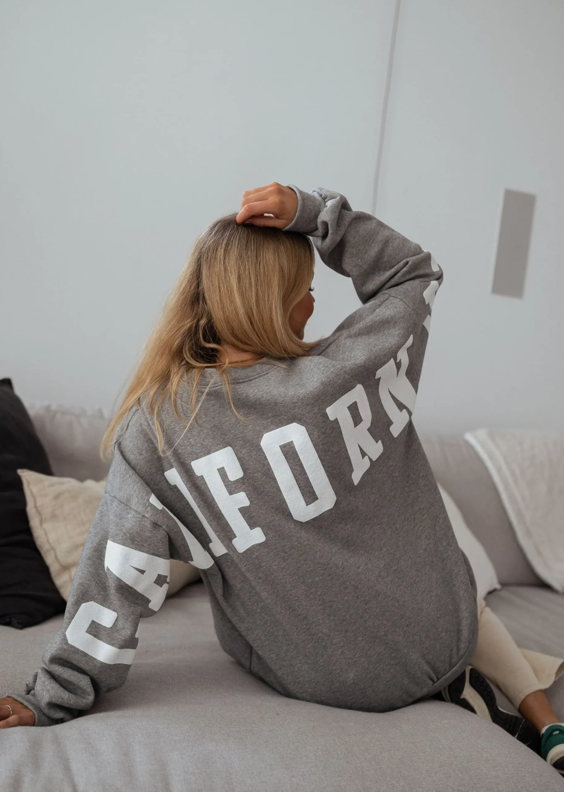 Flash Sale Sweat California - grisEasy Clothes Femme Pulls & Gilets