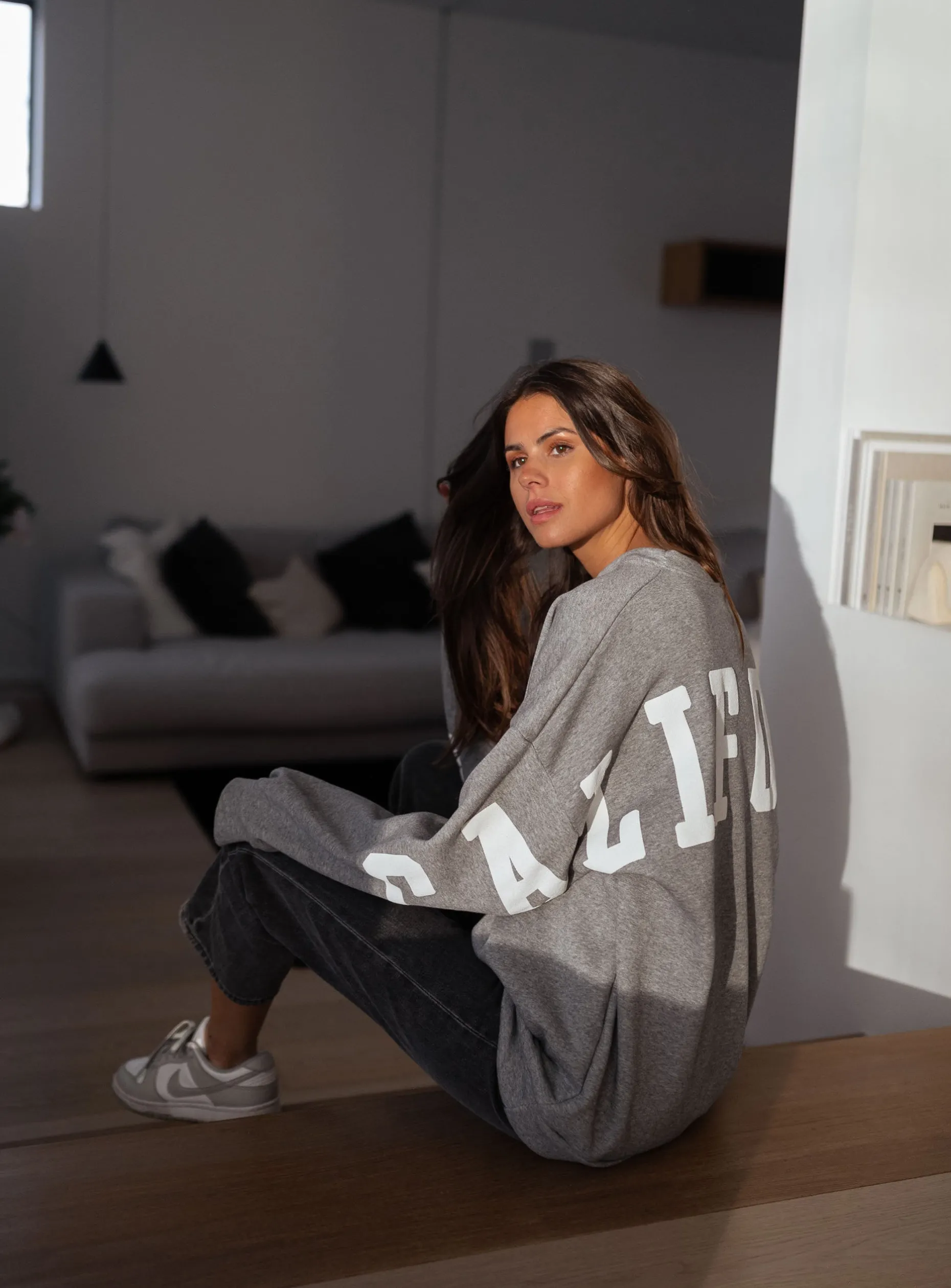 Flash Sale Sweat California - grisEasy Clothes Femme Pulls & Gilets