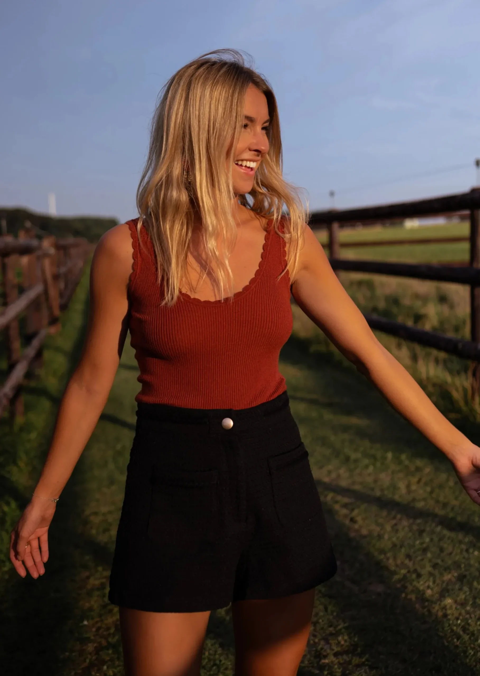 Clearance Top Bella - Couleur Brique - Incontournable Easy Clothes Femme Tops & T-shirts