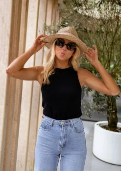 Cheap Top Carly noir | Top noir basique | Prêt-à-porter en ligne | Easy Clothes Femme Tops & T-shirts