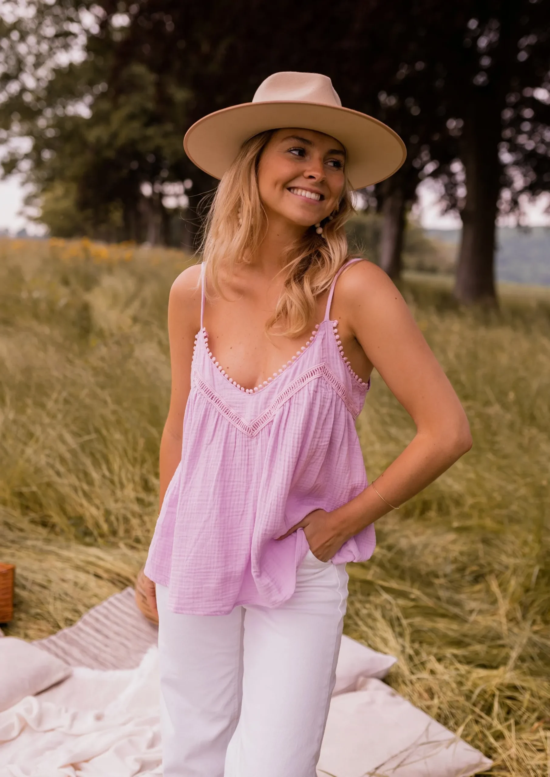 Sale Top Esmy - lilasEasy Clothes Femme Tops & T-shirts