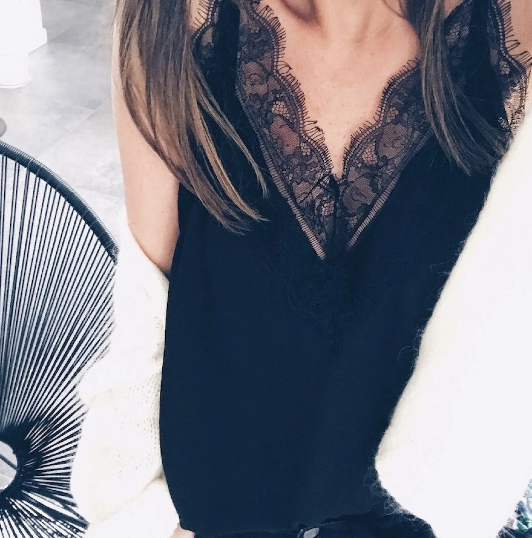 Outlet Top Pietra noir | Top noir léger | Prêt-à-porter en ligne | Easy Clothes Femme Tops & T-shirts