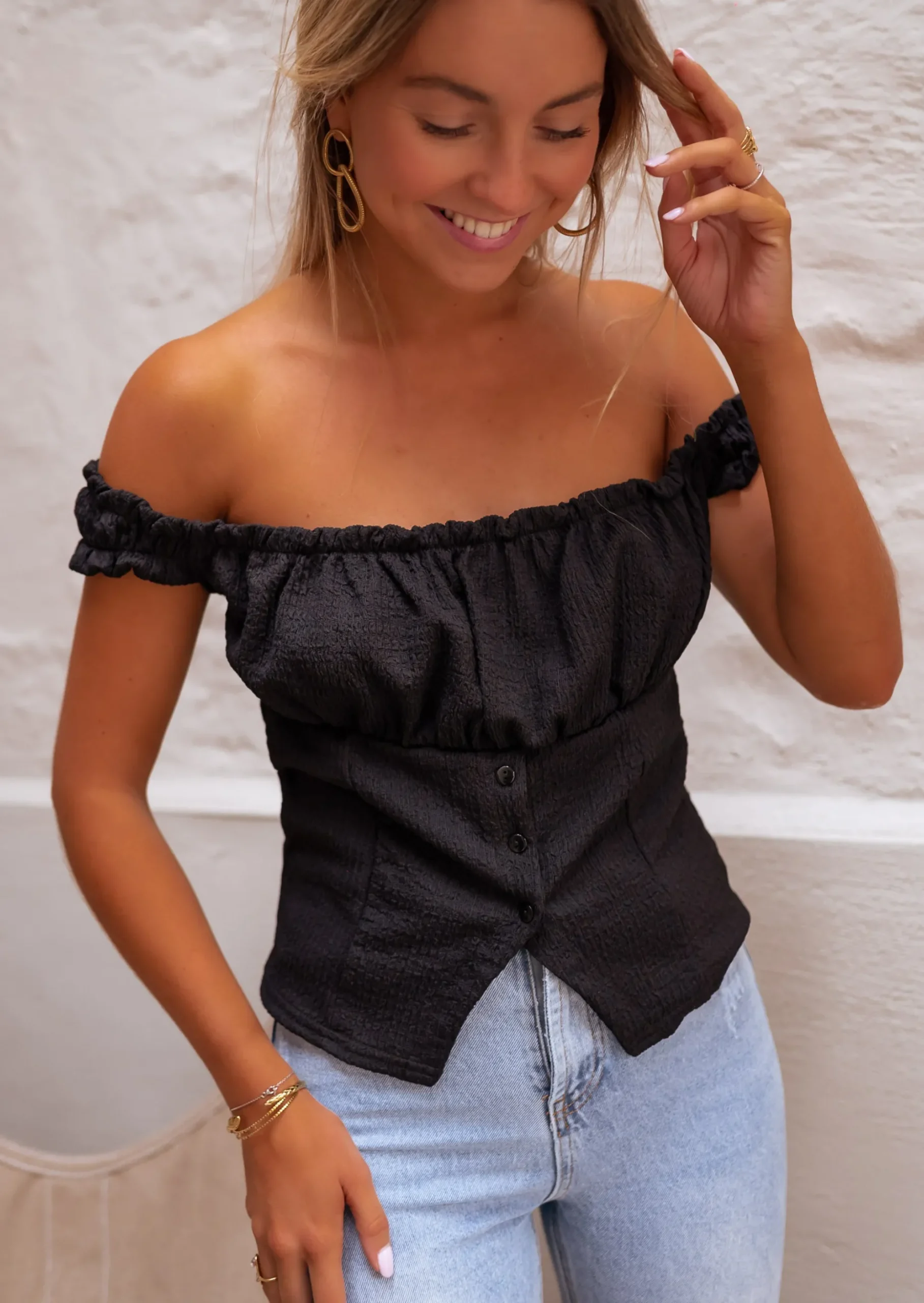 Shop Top Seera Noir - Made in France - Création Easy Clothes Femme Tops & T-shirts