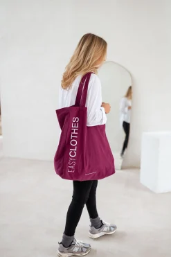 Clearance Tote bag EASY CLOTHES - bordeauxEasy Clothes Sacs & Pochettes