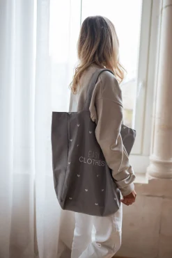 Hot Tote bag Easy Clothes - gris à coeurs Sacs & Pochettes
