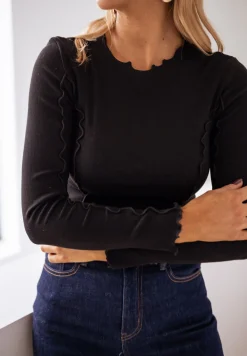 New T-shirt - Magda - noirEasy Clothes Femme Tops & T-shirts