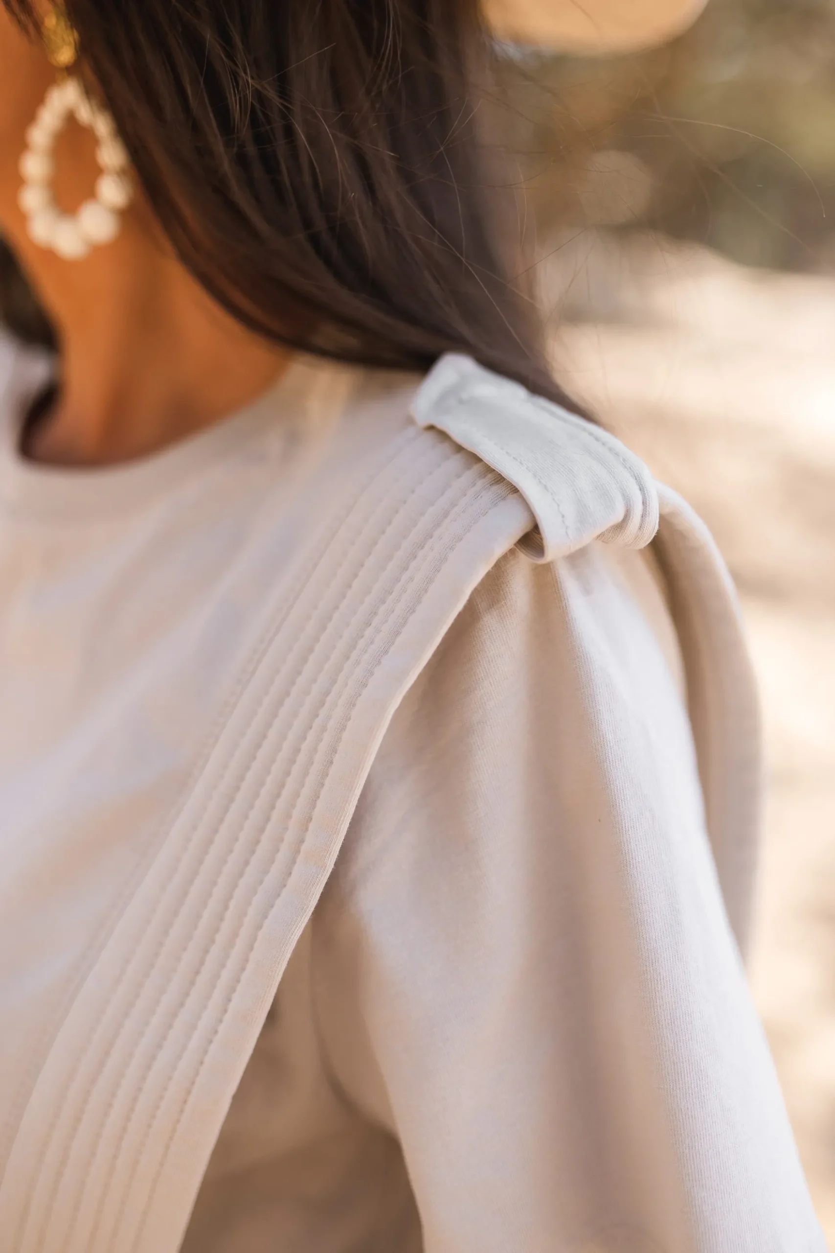 Shop T-shirt Belen - beigeEasy Clothes Femme Tops & T-shirts