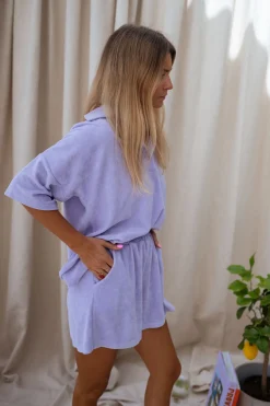 Flash Sale T-shirt Emyl - mauve en épongeEasy Clothes Femme Tops & T-shirts