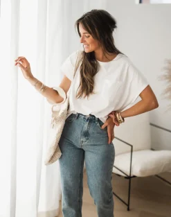 Sale T-shirt Léone - blancEasy Clothes Femme Tops & T-shirts