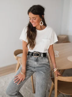 Sale T-shirt Léone - blancEasy Clothes Femme Tops & T-shirts