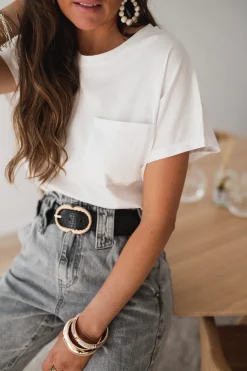 Sale T-shirt Léone - blancEasy Clothes Femme Tops & T-shirts