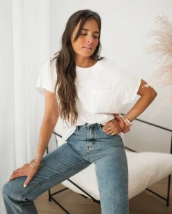 Sale T-shirt Léone - blancEasy Clothes Femme Tops & T-shirts