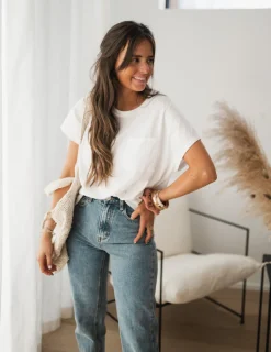 Sale T-shirt Léone - blancEasy Clothes Femme Tops & T-shirts