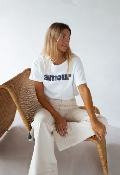 Sale T-shirt Moor - bleuEasy Clothes Femme Tops & T-shirts