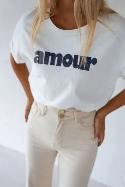 Sale T-shirt Moor - bleuEasy Clothes Femme Tops & T-shirts