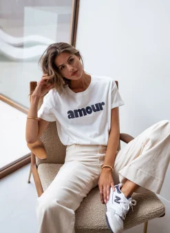 Sale T-shirt Moor - bleuEasy Clothes Femme Tops & T-shirts