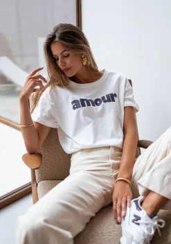 Sale T-shirt Moor - bleuEasy Clothes Femme Tops & T-shirts