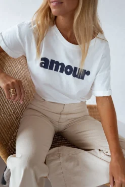 Sale T-shirt Moor - bleuEasy Clothes Femme Tops & T-shirts