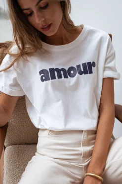 Sale T-shirt Moor - bleuEasy Clothes Femme Tops & T-shirts