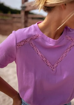 Best T-shirt Regis Mauve - Coton - Vêtements FemmeEasy Clothes Femme Tops & T-shirts