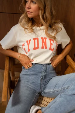 New T-shirt Sydney - jaune pâleEasy Clothes Femme Tops & T-shirts