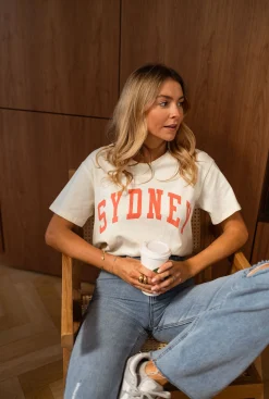 New T-shirt Sydney - jaune pâleEasy Clothes Femme Tops & T-shirts